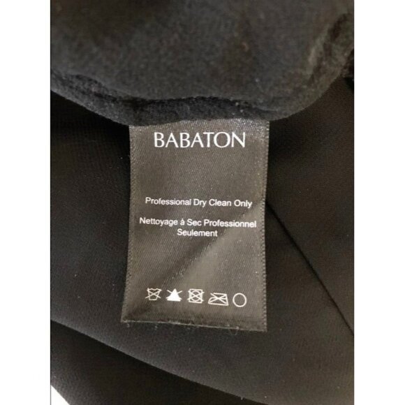 ARITZIA BABATON Alexander Blouse Top 100% Silk Size Small Black 3/4 Sleeve - Picture 8 of 9